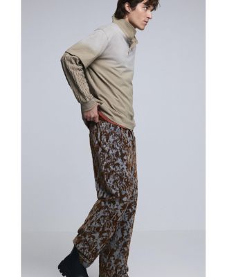 Men's Straight textured pants