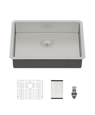 Kitchen Sinks 27x18 x5.5inch ADA Compliant Kitchen Sink Undermount Stainless Steel Single Bowl 16 Gauge
