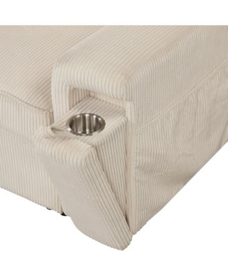 Sleeper Sectional with Storage & Cup Holders
