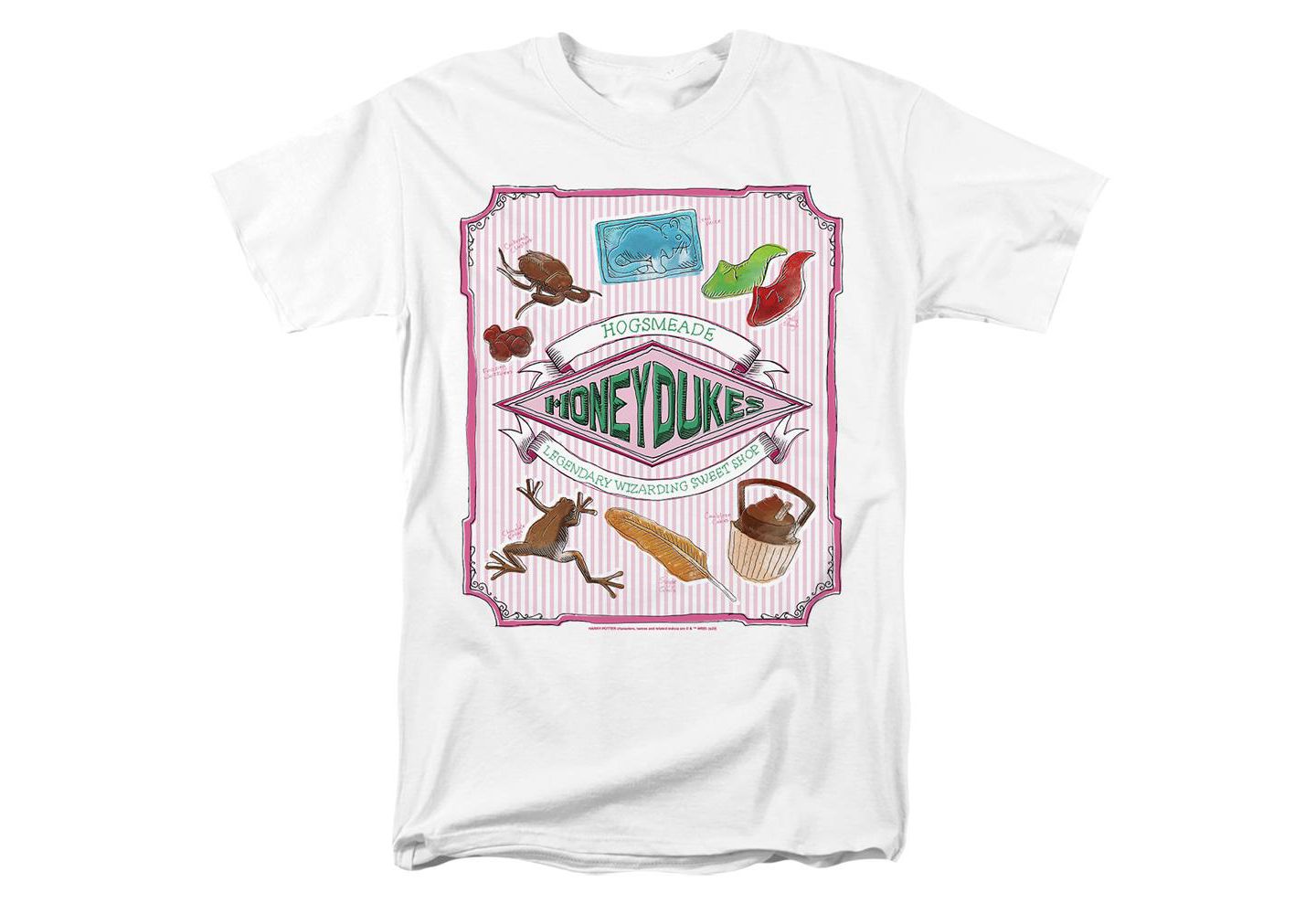 Мужская футболка Harry Potter Honeydukes Hogsmeade Label, цвет: Белый — фото 1