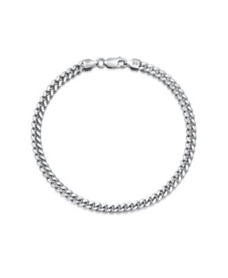 5MM Solid Heavy Miami Cuban Curb Link Bracelet .925 Sterling Silver 8 Inch
