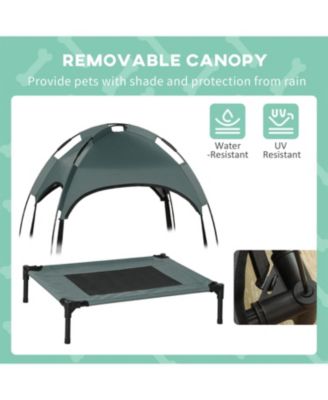  Dog Bed  Outdoor Dog Cot with Canopy in Grey