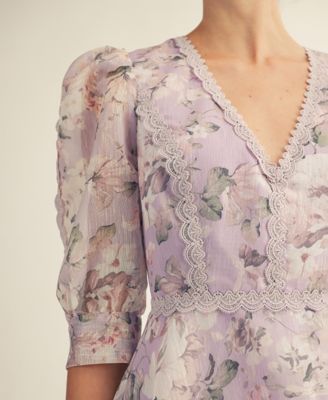 Women's Scarlett Printed V-Neck Mini Dress