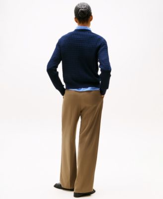 Women's Fine Gauge Cable Crewneck Top