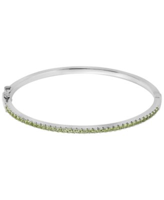 Peridot (1-1/3 ct. t.w.) Bangle Bracelet in Sterling Silver
