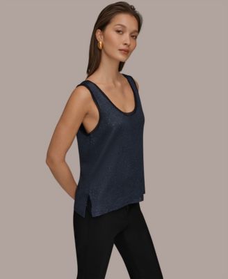 Women's Sequin Scoop Neck Sweater