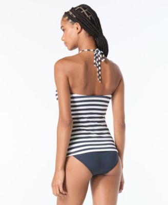 Michael Kors Women's Striped Tankini Top