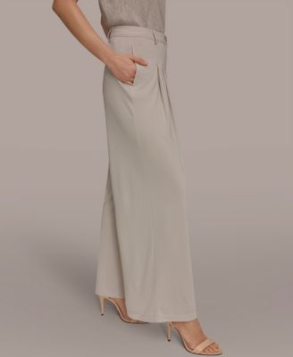 Women's Pleated Zip-Fly Pants