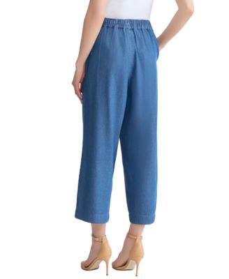 Women's Wide Leg Scallop Hem Pants