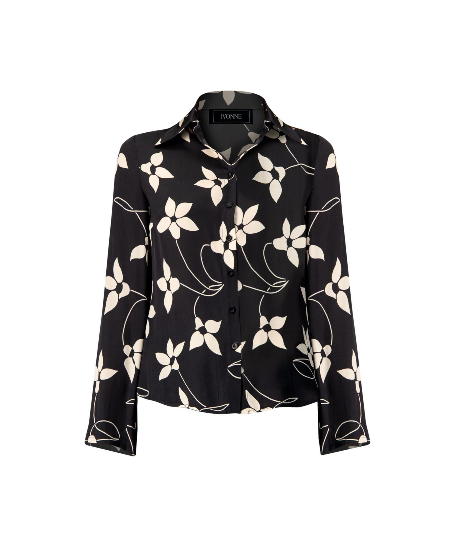 Women's Long Sleeve Printed Shirt Blouse
