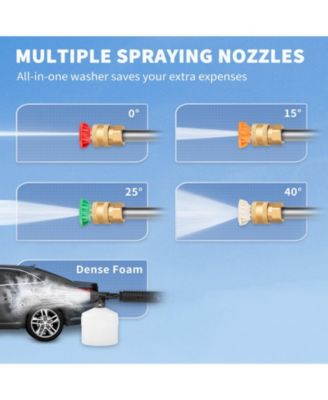 Electric Pressure Washer, 2000 PSI, 1.65 GPM Max, 30 ft Hose with Reel, 5 Nozzles, Foam Cannon, ETL Listed