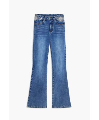 Women's FLARED DENIM TROUSERS