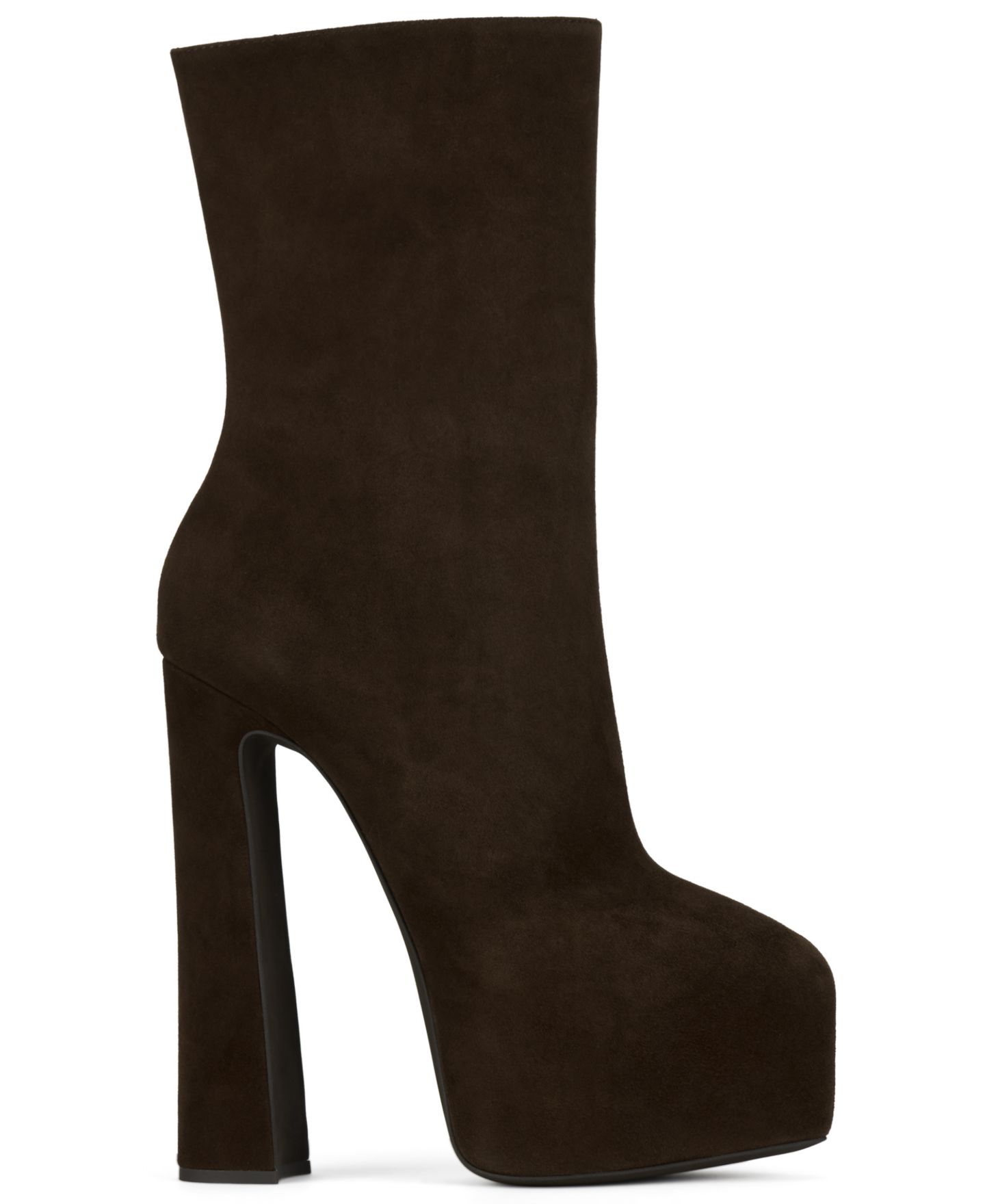 Женские ботинки Jeffrey Campbell Woah Hi Platform Dress Booties, цвет: Кофейный замшевый — фото 2
