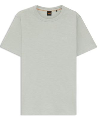 Men's Cotton Slub Logo Detail T-Shirt