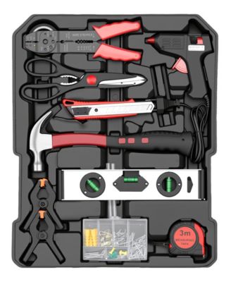 399-Piece Rolling Tool Set with Wheels, Aluminum Case and 4 Drawers, Metric Home and Auto Repair Tool Kit
