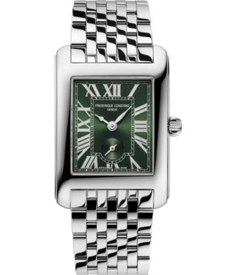 Women's Carree Silver-Tone Stainless Steel Bracelet Watch, 25.2mm