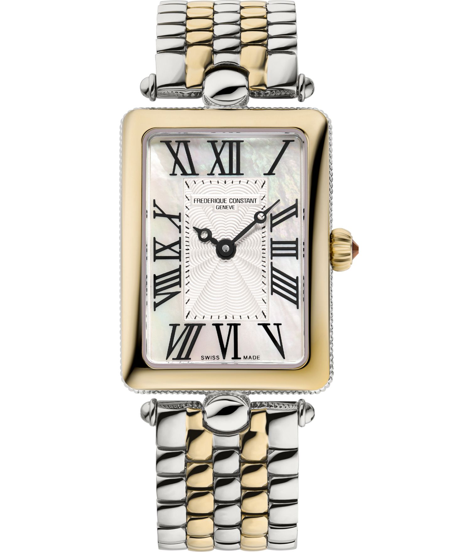 Женские часы Frederique Constant Art Deco Carree Two-Tone Stainless Steel Bracelet Watch, 28mm — фото 1