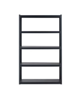 5-Tier Garage Storage Shelves, 18"D x 48"W x 78"H, 3000 lb Capacity, Adjustable Metal Utility Shelving Rack, Black