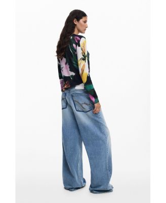 Women's Fine floral sweater