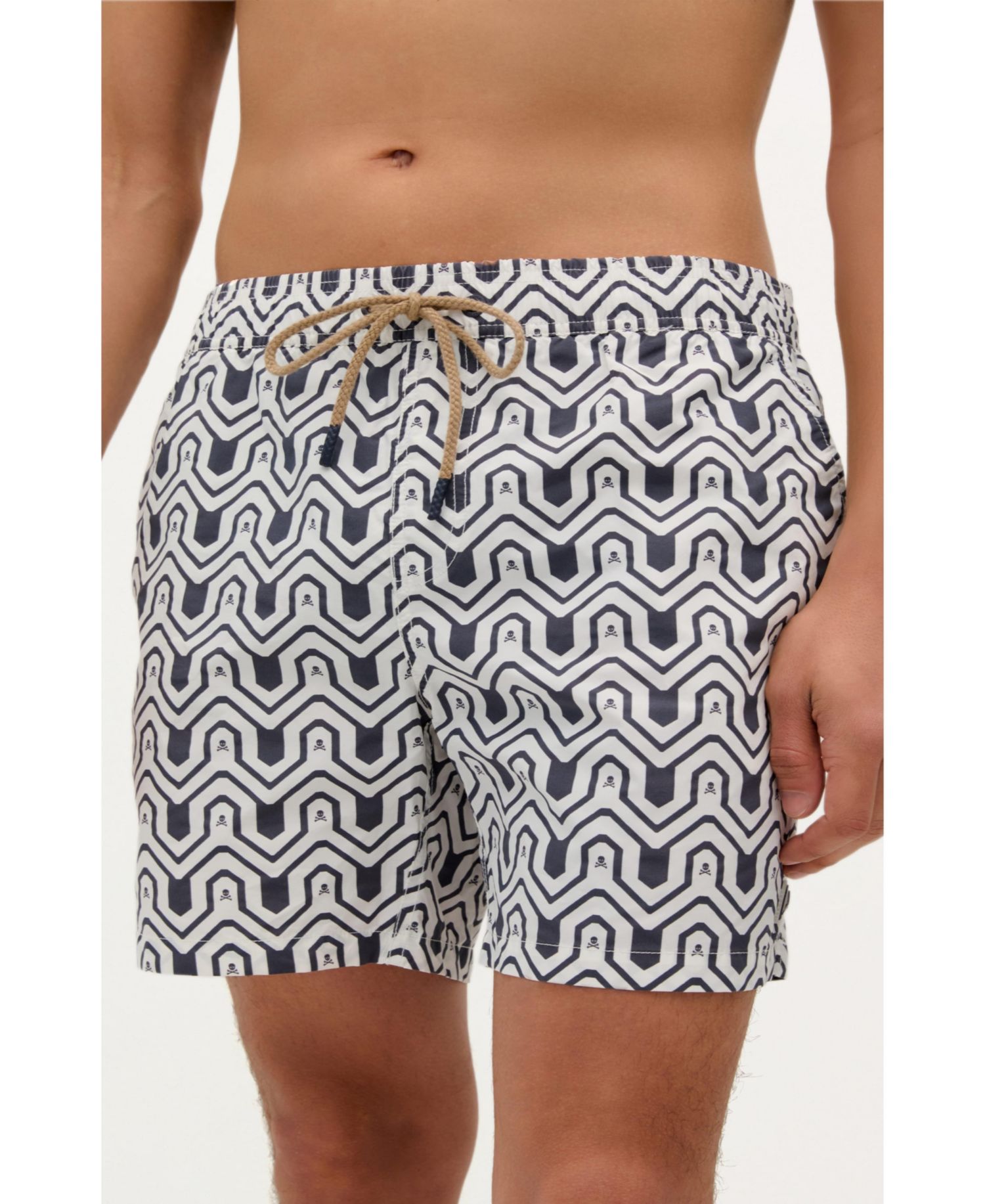 Men's Indigo Skull Swimsuit