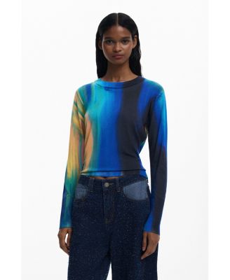 Women's Fine vertically gradient sweater
