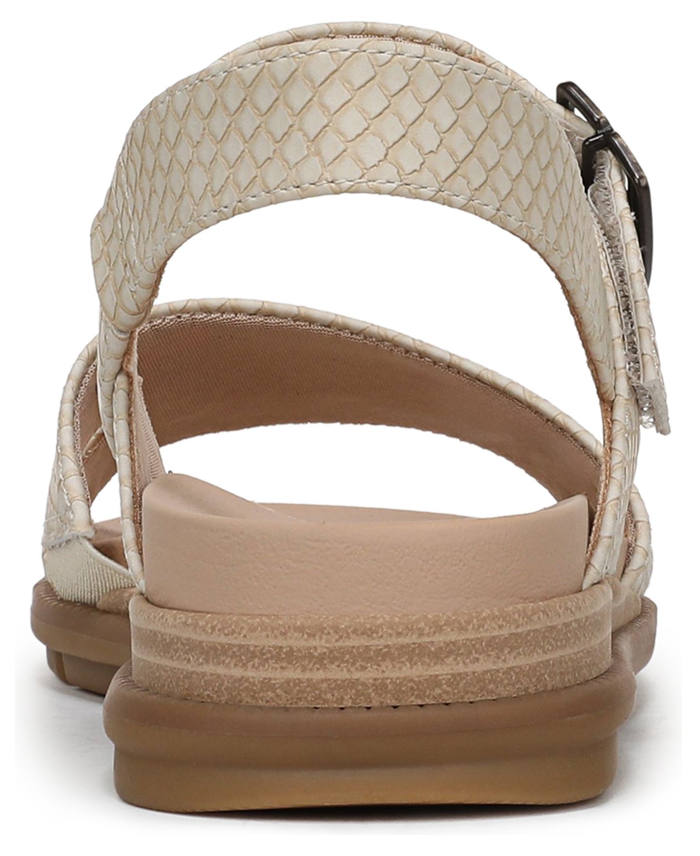 Женские сандалии Dr. Scholl's Timeless Fun Open Round Toe Strappy, цвет: Бежевая искусственная кожа — фото 3