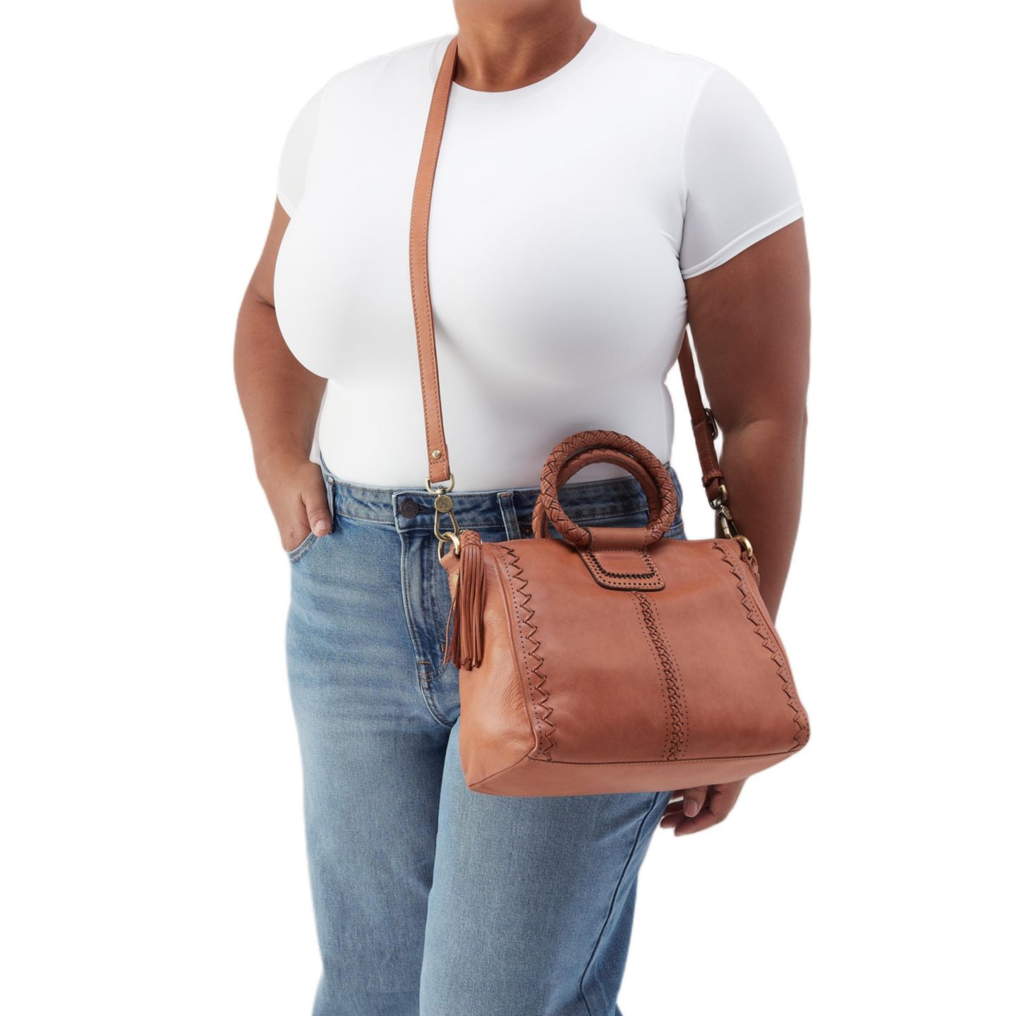 Женская сумка HOBO Sheila Medium Satchel, цвет: Пшеничный — фото 2