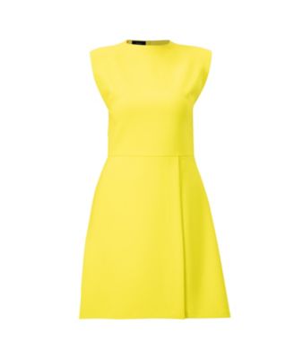 Women's Solid Tailored A-Line Sleeveless Short Dress