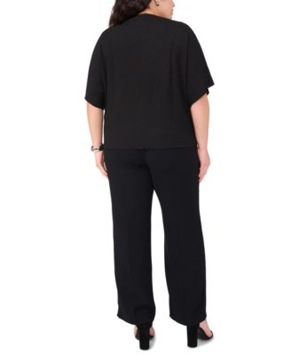 Plus Size Cowl Neck Boxy Top