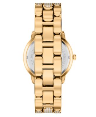 Women's Phoebe Three-Hand Gold-Tone Stainless Steel Watch, 36mm