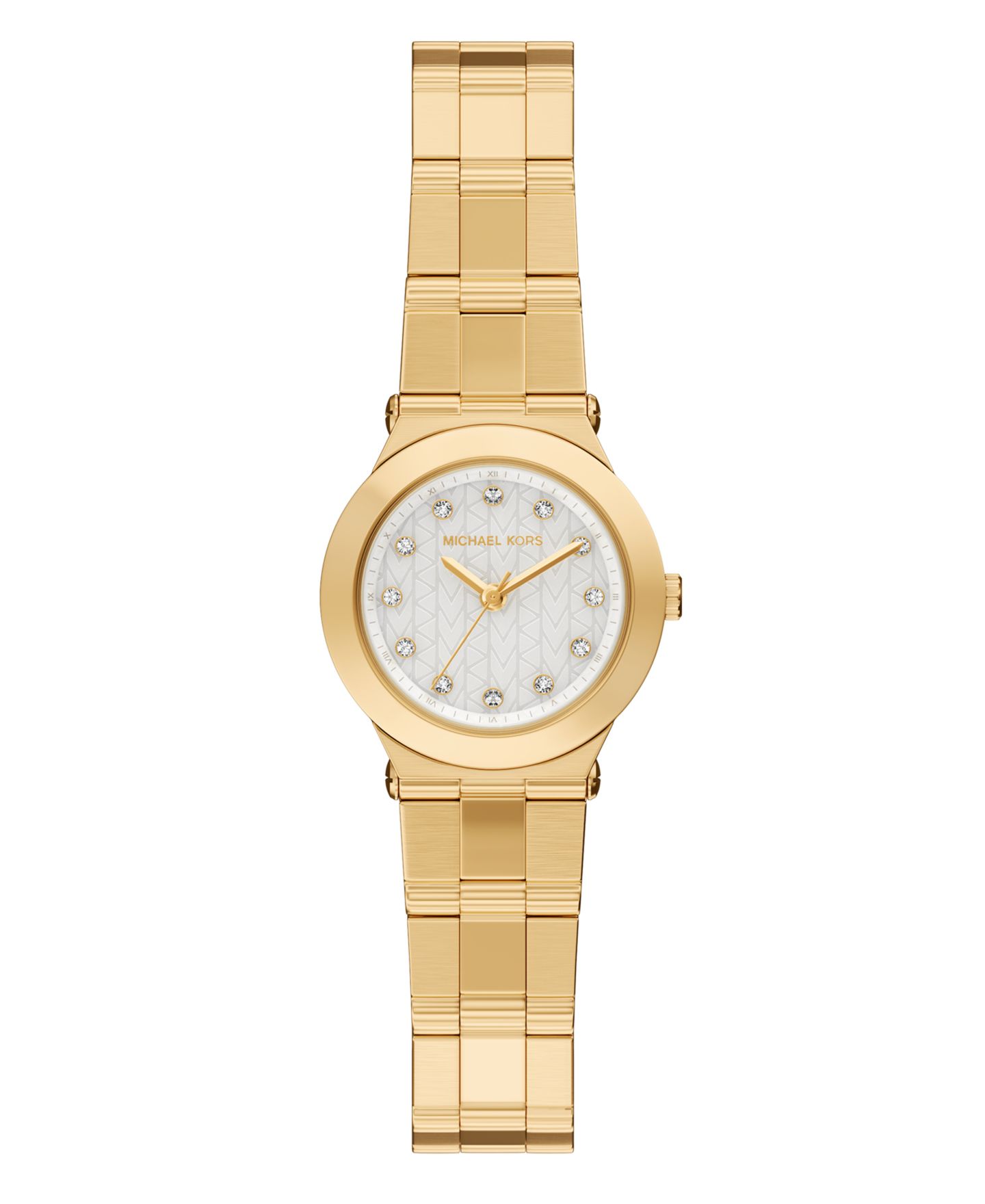 Женские часы Michael Kors Billie Three-Hand Gold-Tone Stainless Steel Watch, 26mm — фото 1