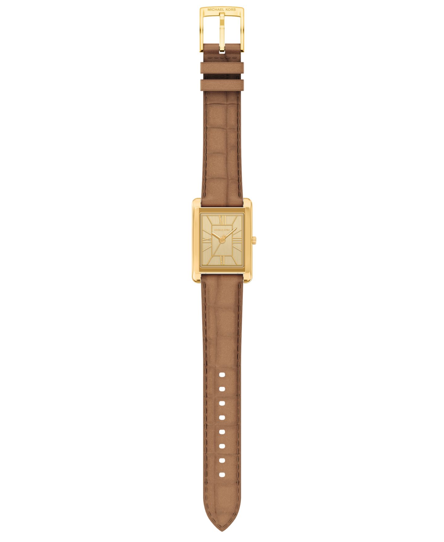 Женские часы Michael Kors Essex Three-Hand Brown Leather, 26x36.5mm — фото 7