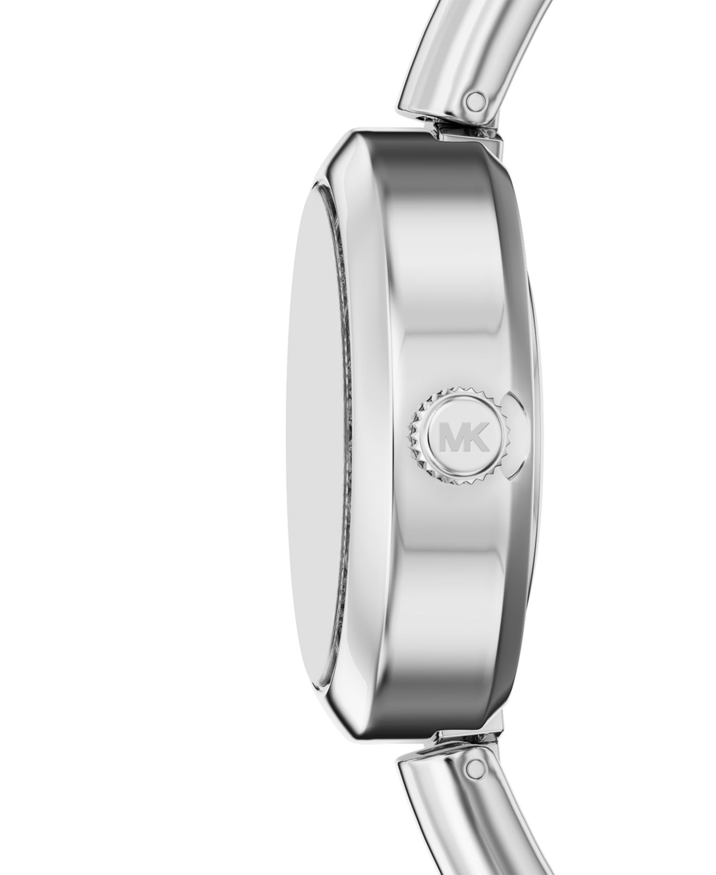 Женские часы Michael Kors Maude Three-Hand Silver-Tone Stainless Steel Watch, 21mm — фото 3
