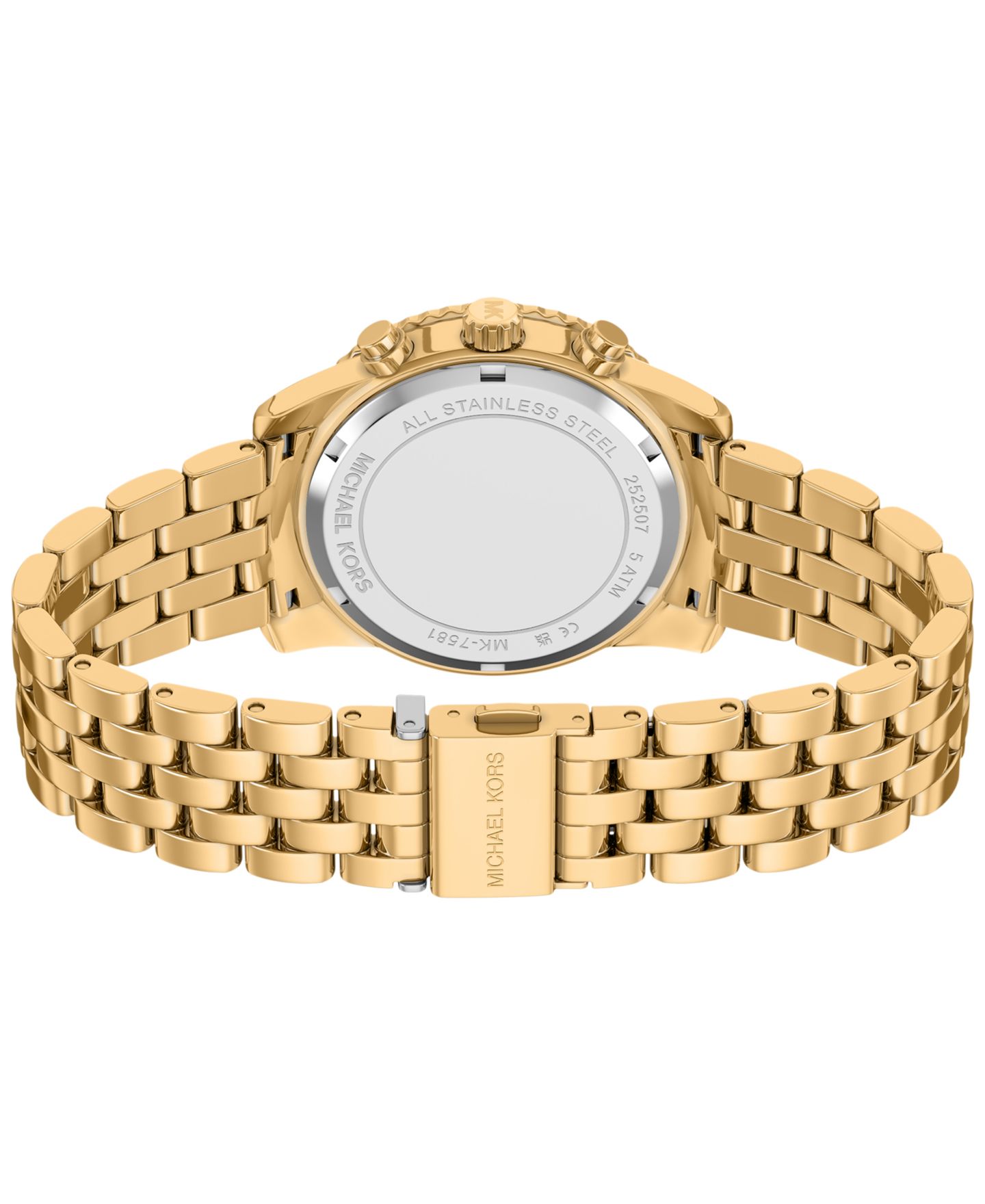 Женские часы Michael Kors Bryant с тремя стрелками, сталь золотистого тона, 35 мм — фото 5