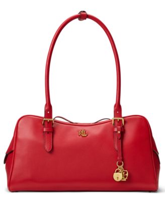 Leather Large Marcy Zip Slim Shoulder Bag