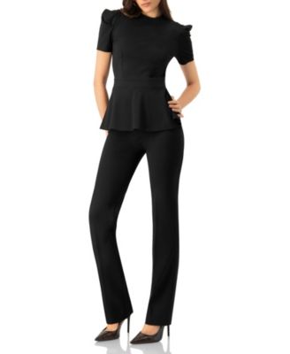 Women's Short Sleeve Peplum Blouse