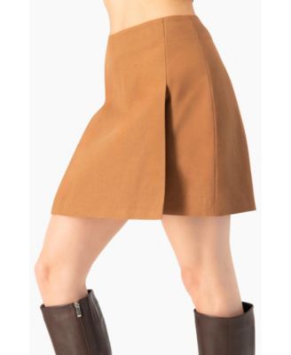 Women's Short Straight Skirt with Back Zipper