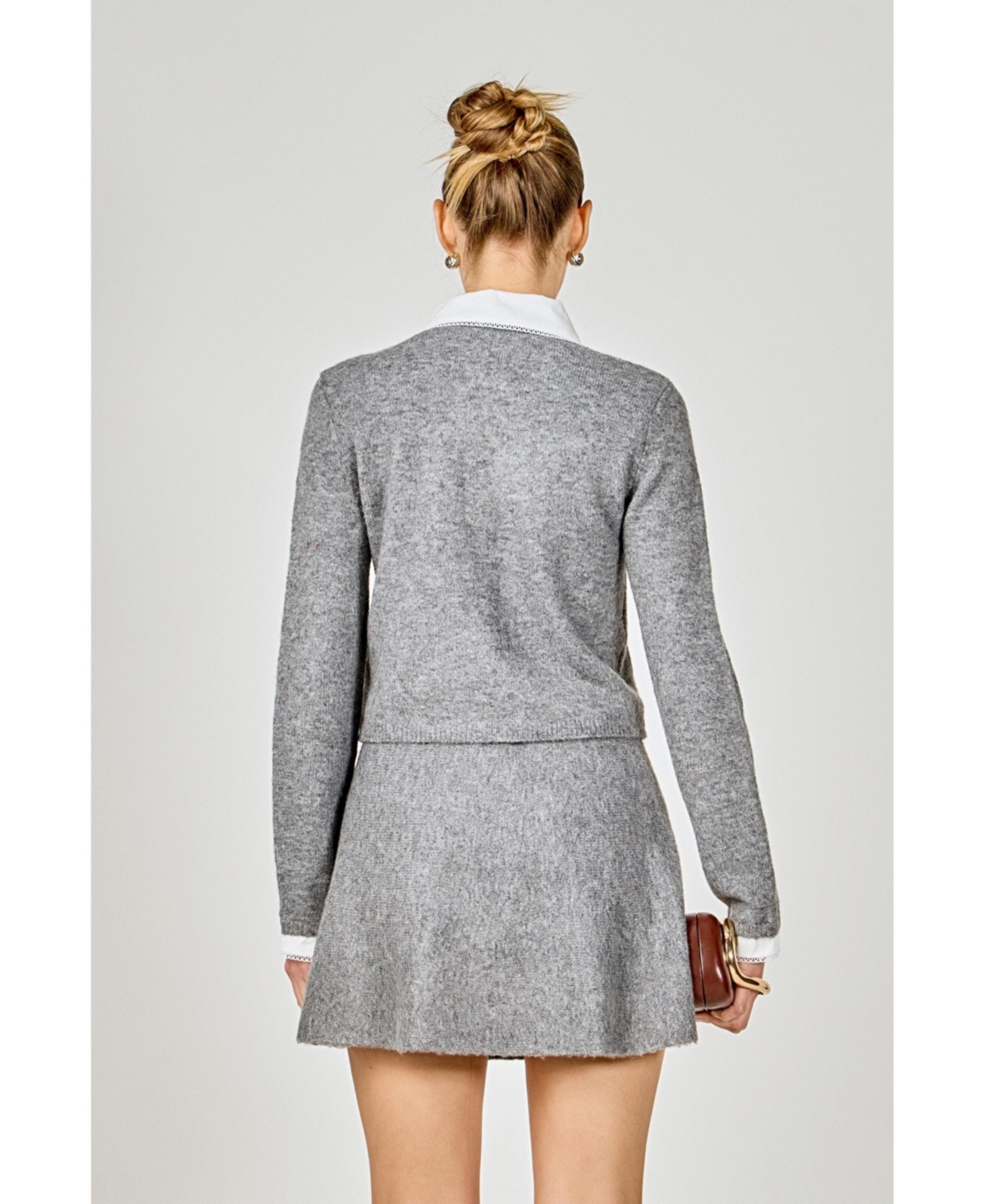 endless rose Women's Knit Cardigan with Peter Pan Collar Sweaters