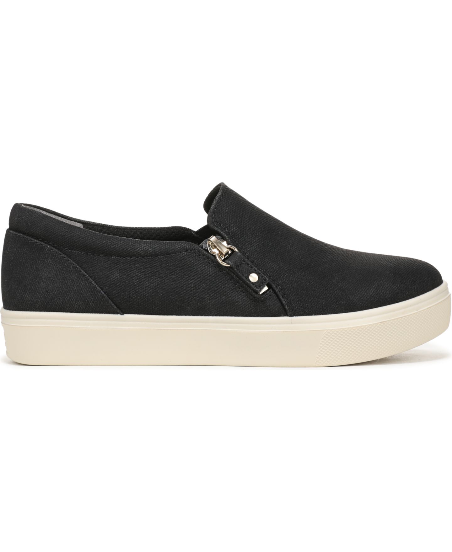 Женские кроссовки Dr. Scholl's Madison Cloud Zip Slip-On, цвет: Чёрная искусственная кожа — фото 2
