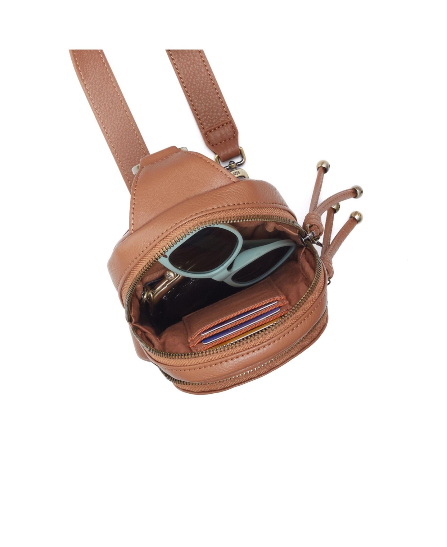 Женская сумка HOBO Cass small sling, цвет: Коричневый — фото 3