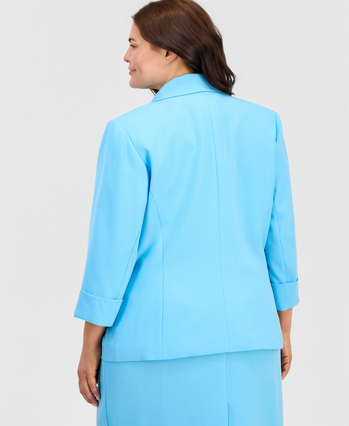 Kasper Plus One-Button Notched-Collar Jacket