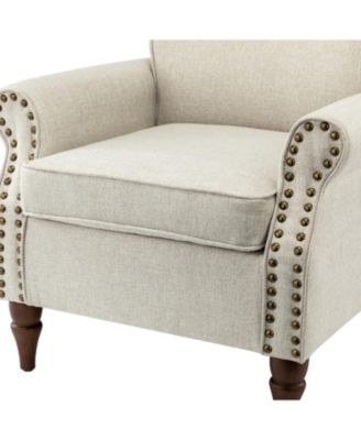 Mooresville Upholstered Armchair with Solid Wood Legs