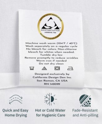 Certified Luxury 100% Egyptian Cotton Sheets, California King Sheet set, 4 Piece Deep Pocket Bed Sheets Set, Sateen Cooling Sheets for Hot Sleepers by California Design Den