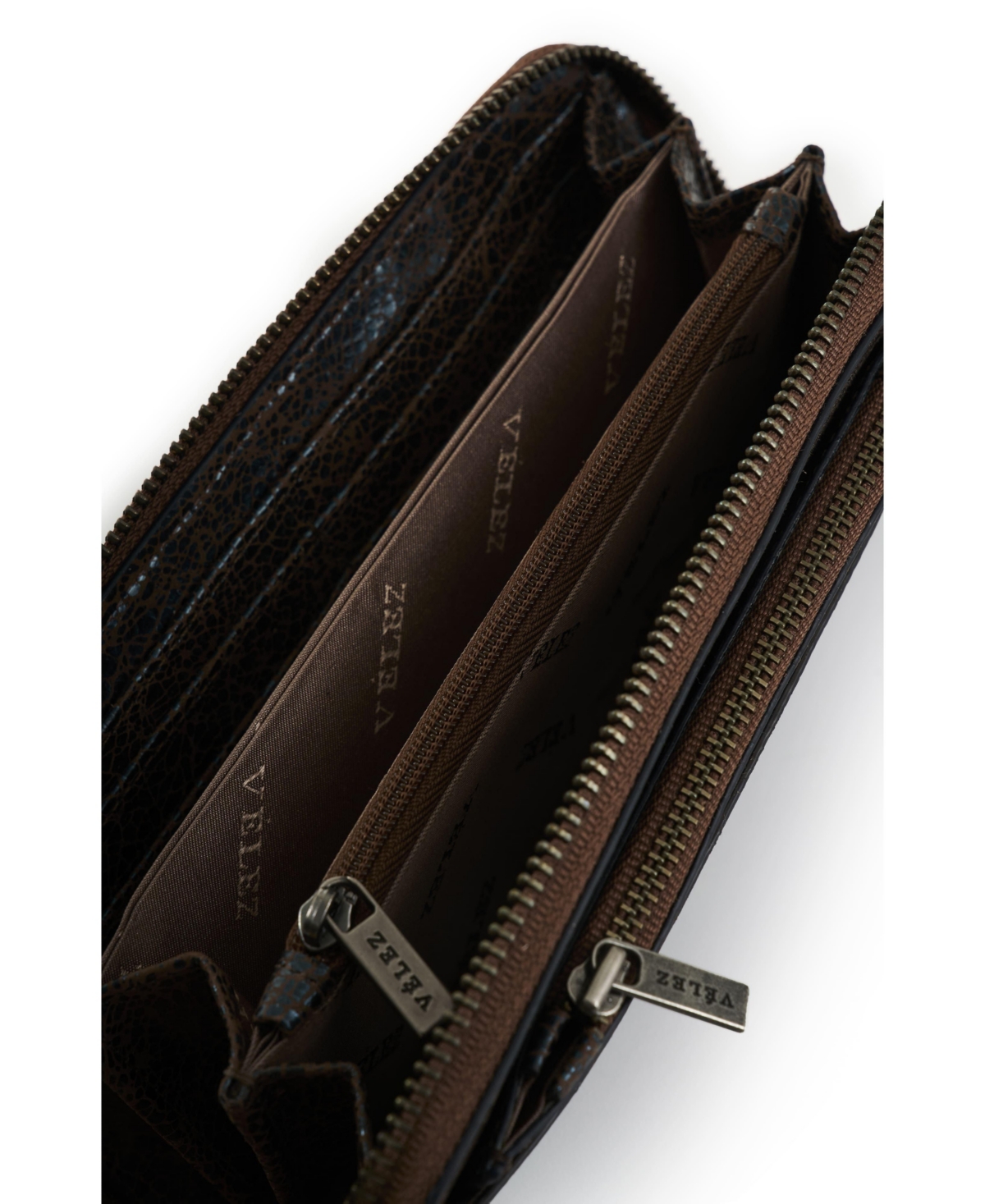 Velez Men's Folia Leather Checkbook Wallet