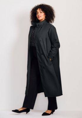 Women's Funnel Neck Long Coat