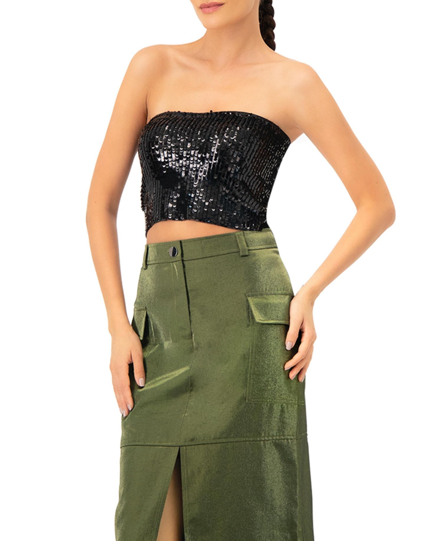 Women's Sequin Tube Top