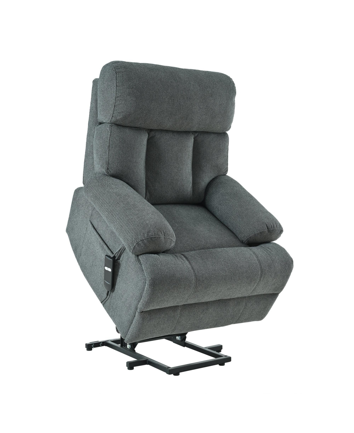 Clihome Electric Power Lift Recliner Chair, Extra Wide Heavy Duty Rocker Recliner with Remote, Soft Flannel Fabric for Elderly