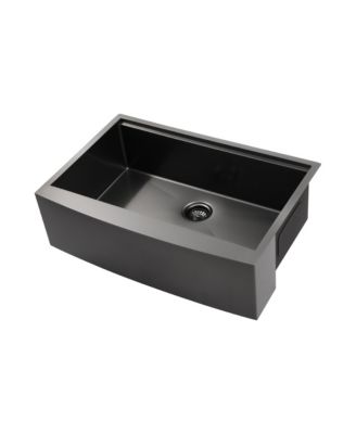 33x22x10inch Farmhouse Apron Single Bowl Kitchen Sink Stainless Steel Workstation