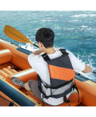 Life Vest for Watersports (PFD), Waterproof Nylon, 110N Buoyancy, Life Jacket for Fishing Kayaking Surfing, Men and Women, Size XL