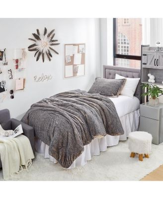 Polar Wolf - Coma Inducer Oversized Twin Comforter Set - Gray Brown